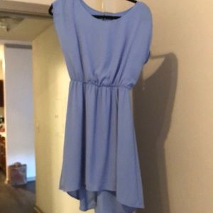 Chiffon blue dress